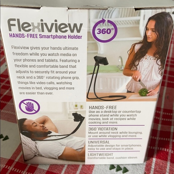 (CLOSET CLOSING FINAL SALE) NWT Hands-Free Smartphone Holder for Watching TV - Picture 3 of 6